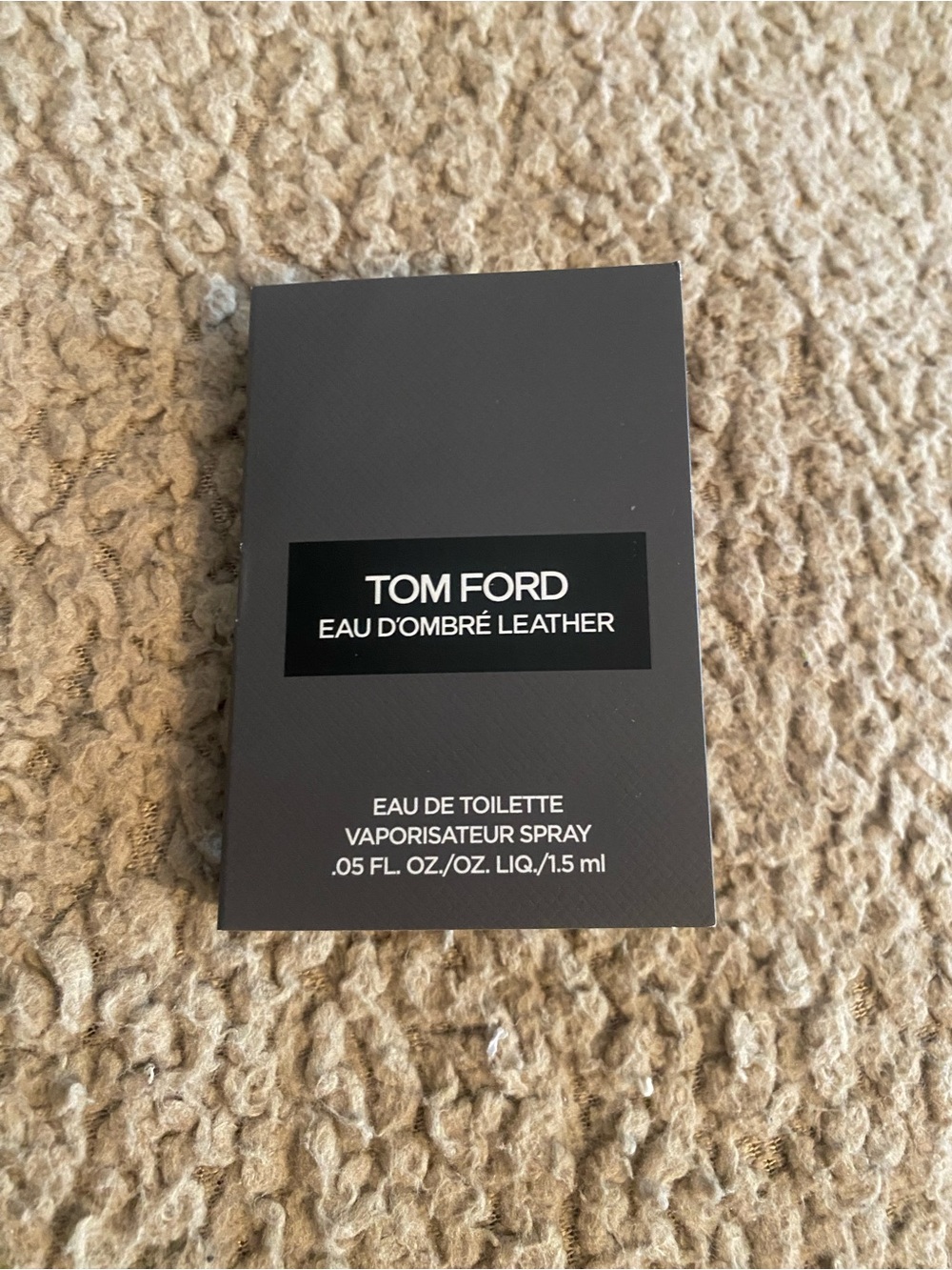 Tom Ford Eau D'Ombre Leather Eau de Toilette Sample!